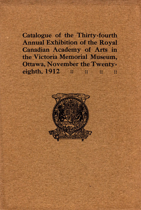 Catalogue Royal Canadian Academy of Arts 1912