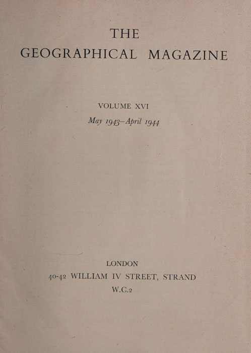 The Geographical Magazine