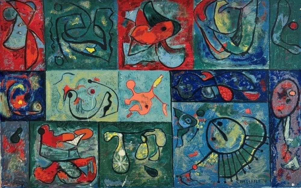 Poissons rouges aux seins bleus