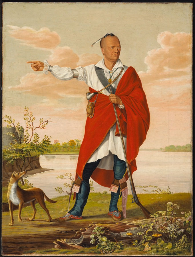 Portrait du Chef Mohawk Thayendanegea, Joseph Brant