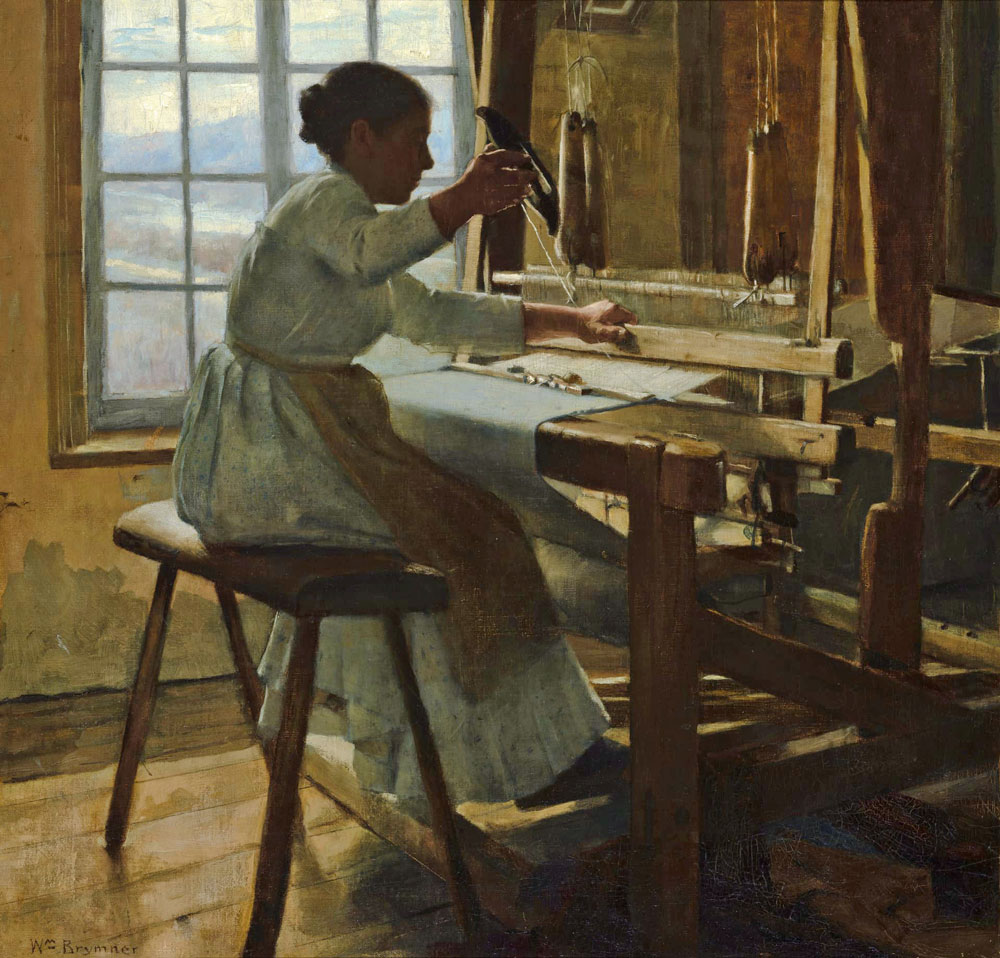 Brymner, W. : La Femme au métier (The Weaver)