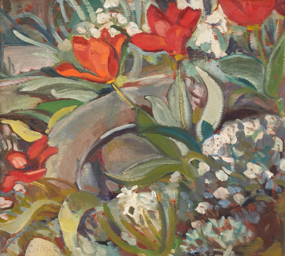 Collyer, N.F.E. ; Tulips in the Pemberton's Garden