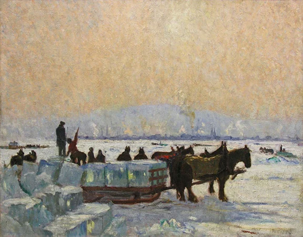 Cullen, M.G. : Sunny Day, Ice Cutting, Montreal