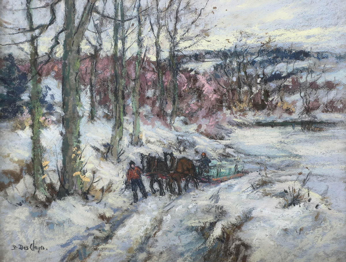 Des Clayes, B.: Drawing Ice on the  St. Francis River, Melbourne, P.Q.