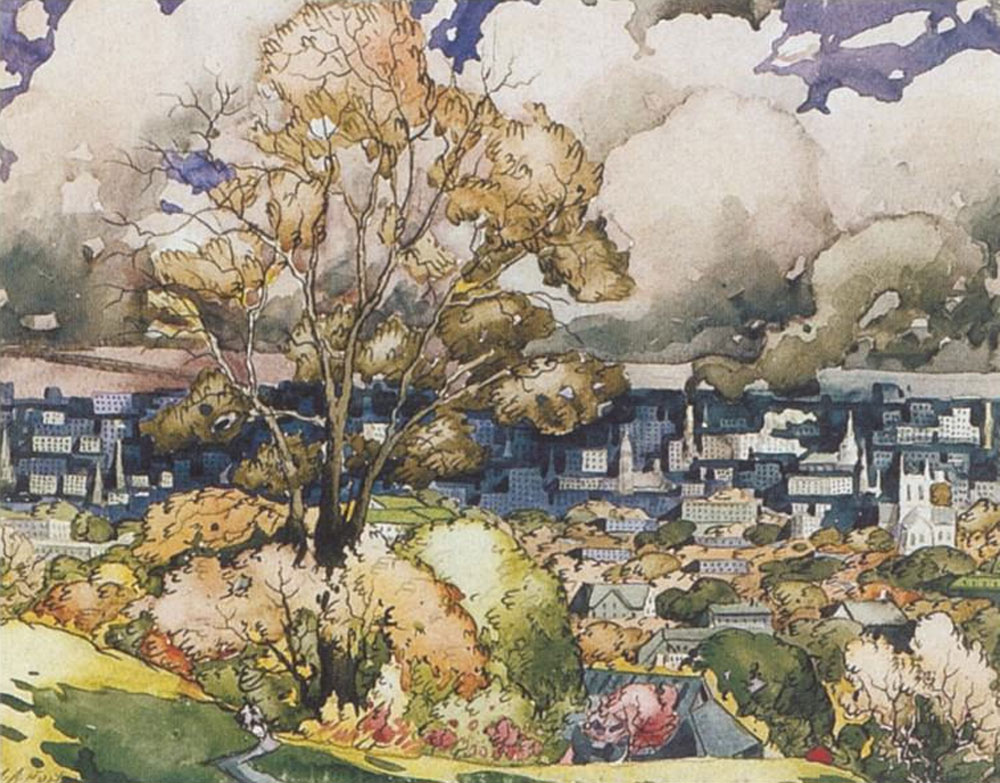 Fortin, Marc-Aurèle : Montréal, vue du Mont-Royal