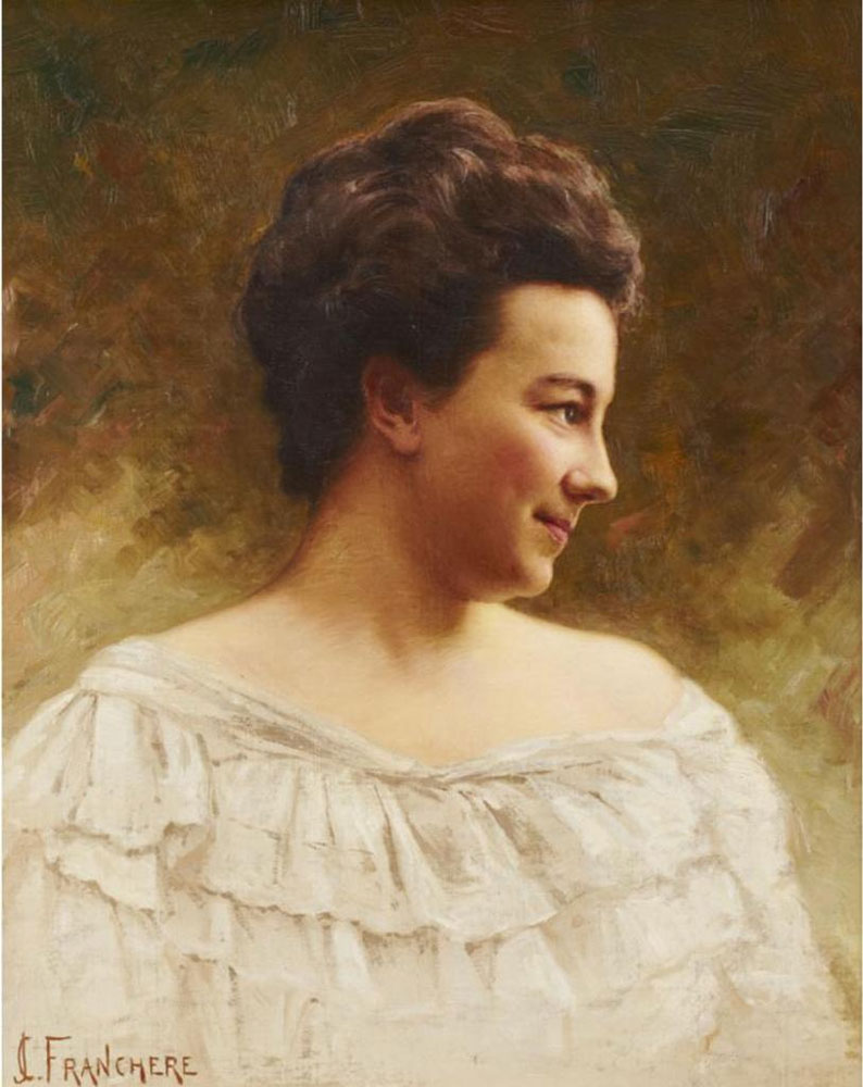 Franchère, Joseph-Charles : Portrait Of A Lady