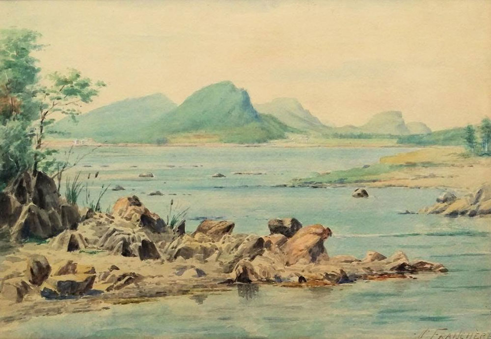 Franchère, Joseph-Charles : Riviere dans la clairière