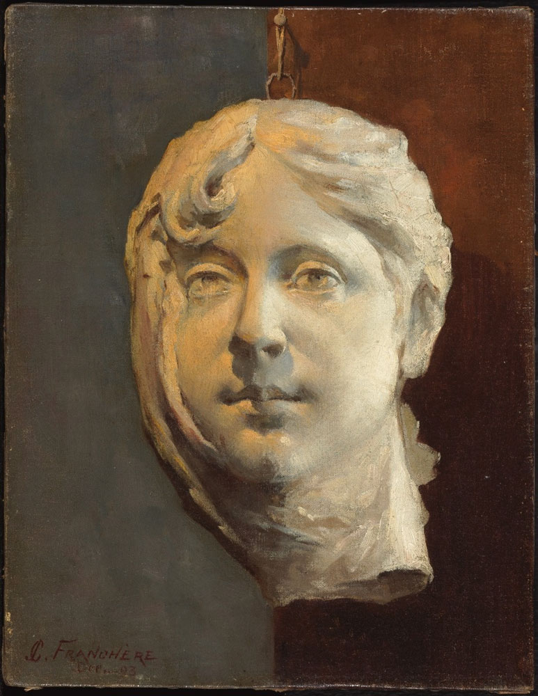 Franchère, Joseph-Charles : Plâtre d'une tête de femme