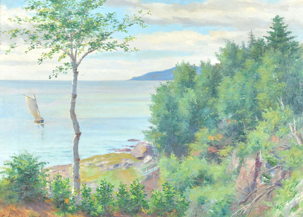 Franchère, Joseph-Charles : Voilier à Baie-Saint-Paul