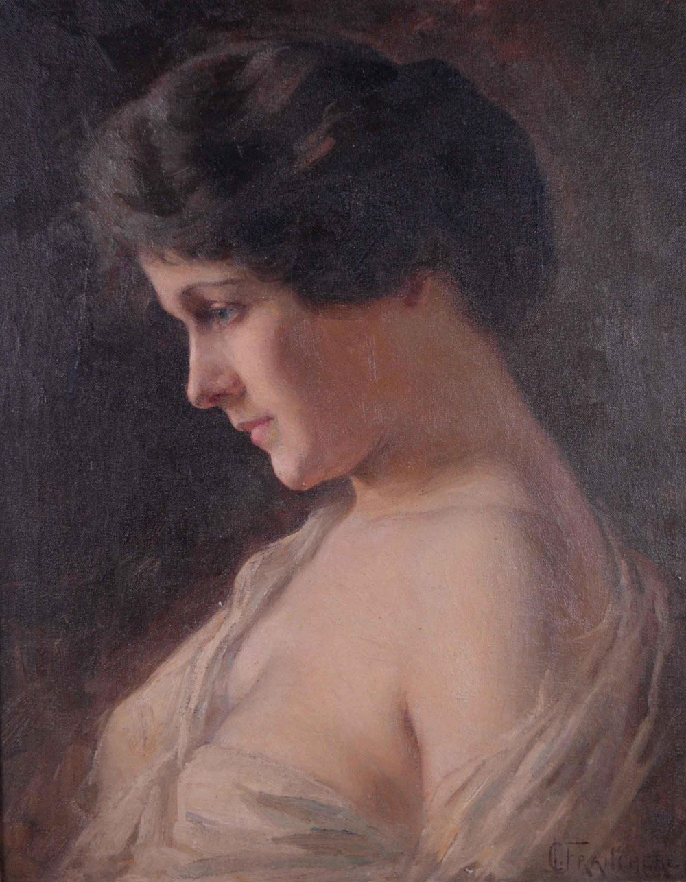 Franchère, Joseph-Charles : Portrait d'une jeune femme
