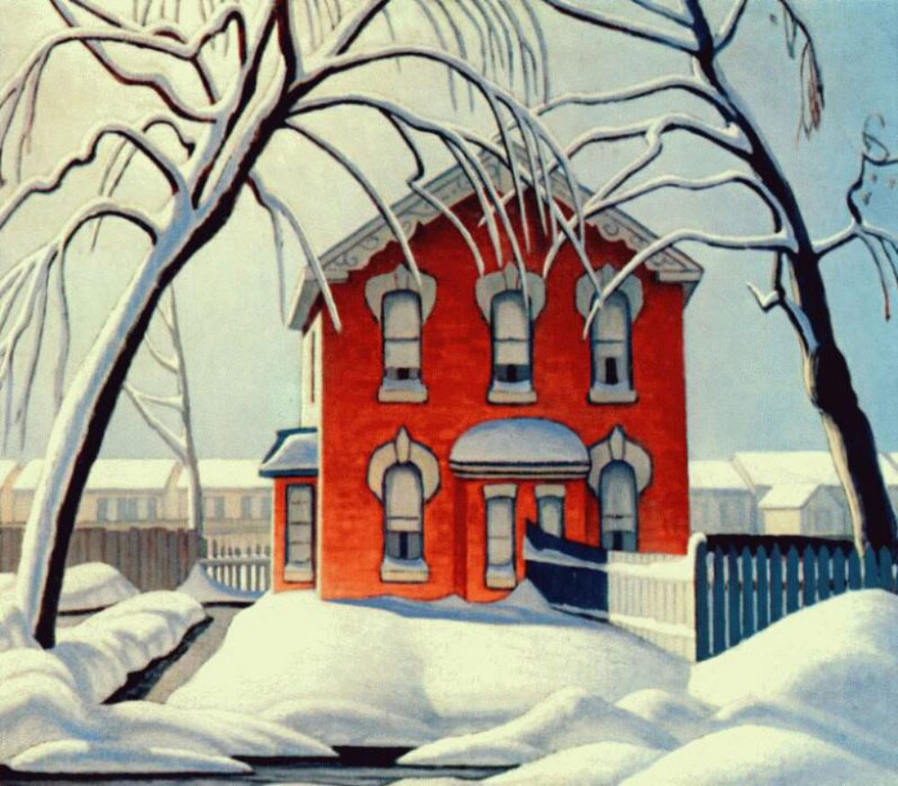Harris, Lawren Stewart : The Red House, Winter