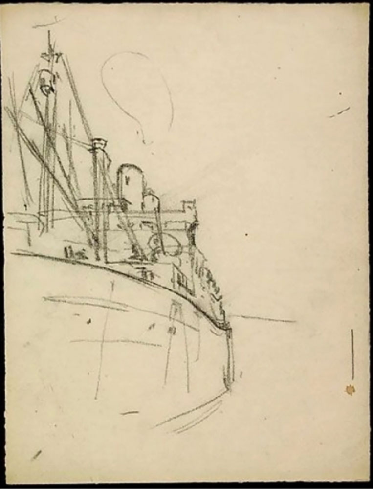 Hébert, Adrien : Étude de navire