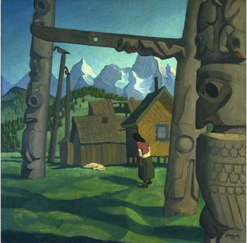 Holgate, Edwin H. : Totem Poles, Gitsegukla