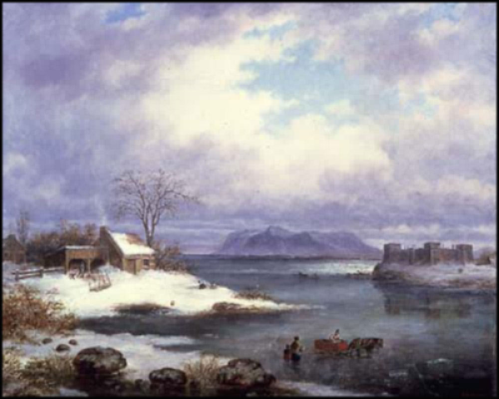 Krieghoff, C. : The fort of Chambly