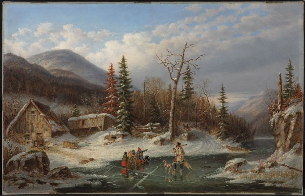 Krieghoff, C. : Winter Landscape, Laval (Paysage d'hiver, Laval)