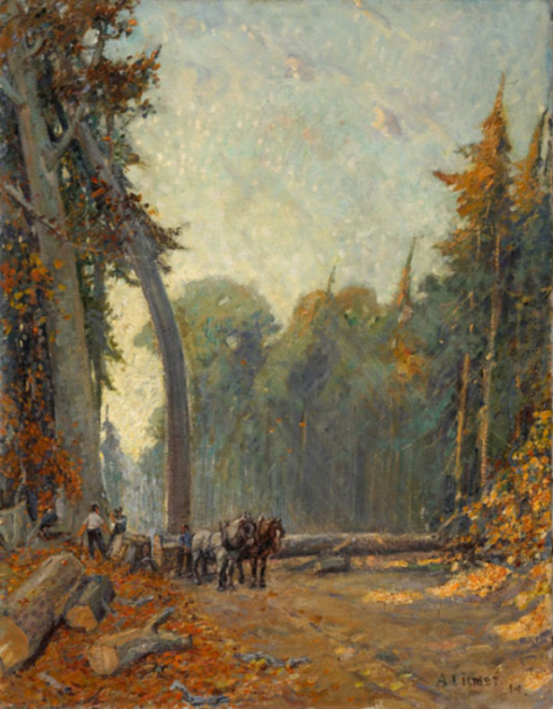 Lismer, Arthur : Road thrue the Bush (Chemin à travers les bois)