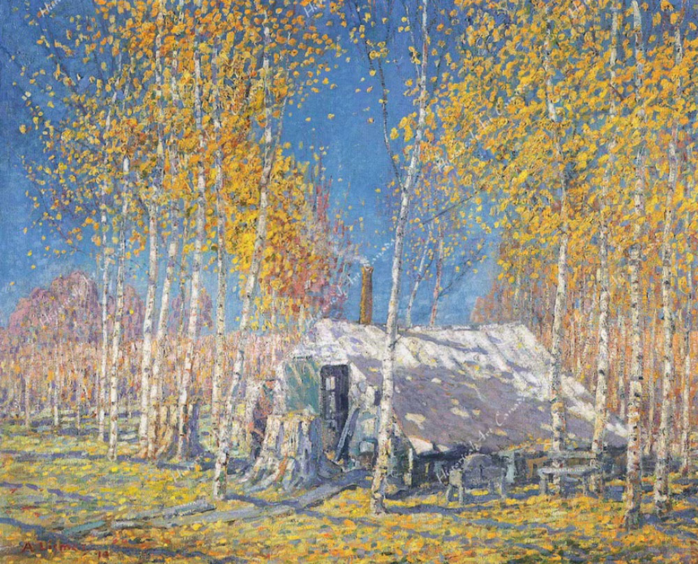 Lismer, Arthur : The Guide's Home, Algonquin (La maison du guide, Algonquin)