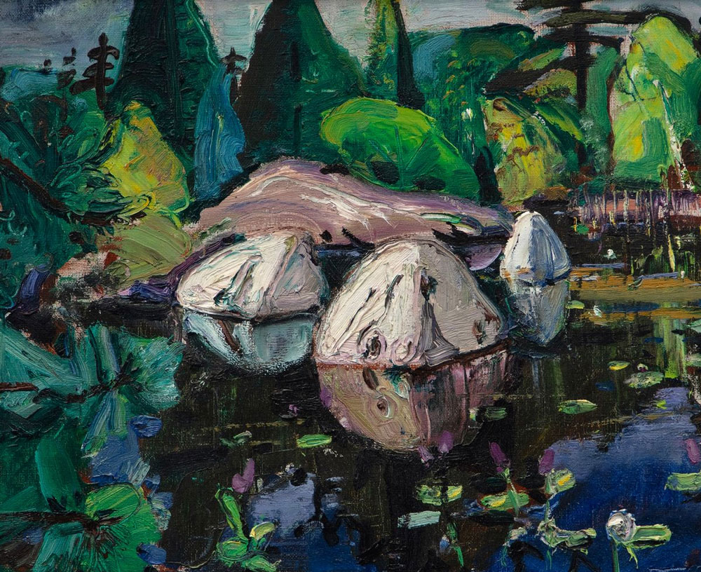 Lismer, Arthur : Blue Pool with Rocks