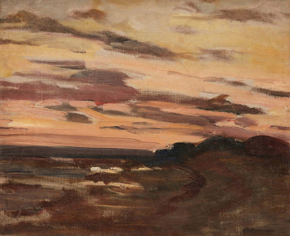 Muntz Lyall, Laura Adeline : Coastal Scene, Sunset