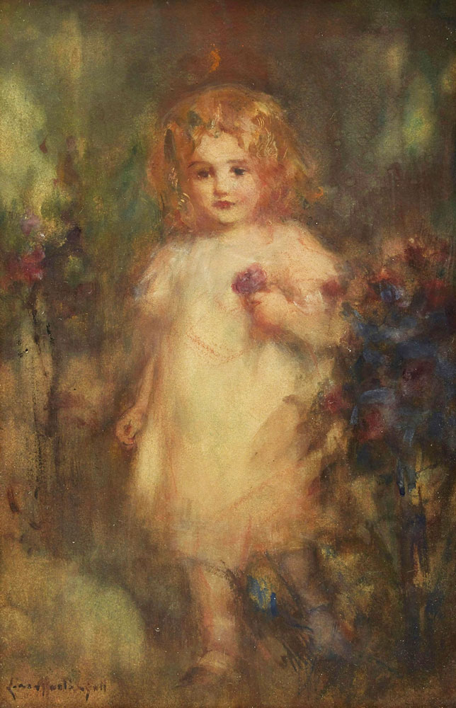 Muntz Lyall, Laura Adeline : A Child in a Garden