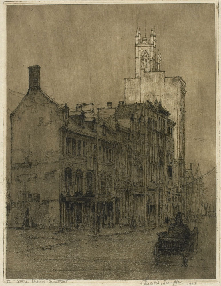Simpson, Charles Walter : Notre-Dame, Montréal