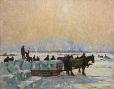 Cullen, M.G. : Sunny Day, Ice Cutting, Montreal