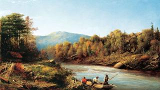 Edson, A.A. : Bûcherons sur la rivière Saint-Maurice