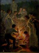Franchère, Joseph-Charles : Untitled (Campfire Roast)