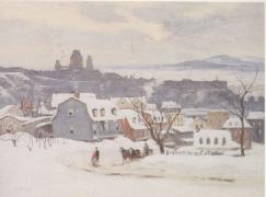 Pilot, Robert Wakehan : View of Quebec City from Levis