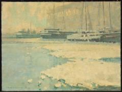 Simpson, Charles Walter : Winter in the Harbour