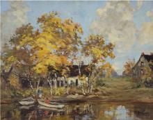 Des Clayes, Berthe : Silver Birches by the River