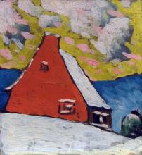 Fortin, Marc-Aurèle : Maison rouge en hiver