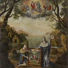 La France apportant la foi aux Indiens de la Nouvelle-France