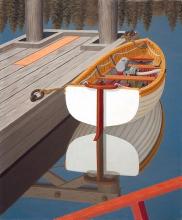 Hughes, Edward John : Village Wharf