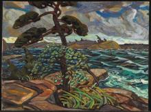 Lismer, Arthur. : A September Gale, Georgian Bay (Une bourrasque en septembre, baie Georgienne)