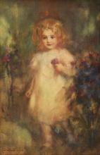 Muntz Lyall, Laura Adeline : A Child in a Garden