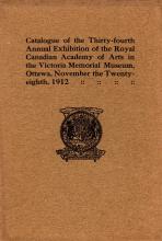 Catalogue Royal Canadian Academy of Arts 1912