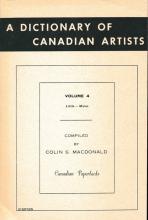 A Dictionnary of Canadian artists, vol. 4
