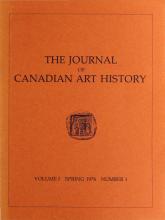 Journal of Canadian Art History vol 1 no 1