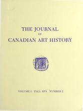Journal of Canadian Art History vol 1 no 2