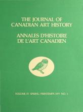 Journal of Canadian Art History vol 4 no 1