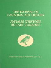 Journal of Canadian Art History vol 4 no 1